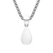 Sterling Silver Bauxite Dinky Pear Necklace, P450