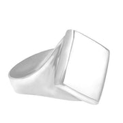 Sterling Silver Bauxite Small Rhombus Ring. R606.