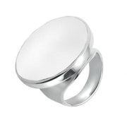 Sterling Silver Bauxite Small Round Ring R609