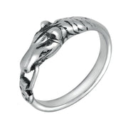 Sterling Silver Horse Rein Ring. R133.