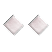 Sterling Silver Pink Mother of Pearl Rhombus Earrings. E015.