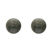 Sterling Silver Preseli Bluestone 8mm Ball Stud Earrings, E1345.
