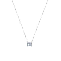 Swarovski Attract Rhodium Plated Square Necklace, 5510696.