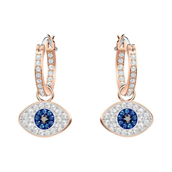Swarovski Evil Eye Multi Coloured Hoop Earrings. 5425857.