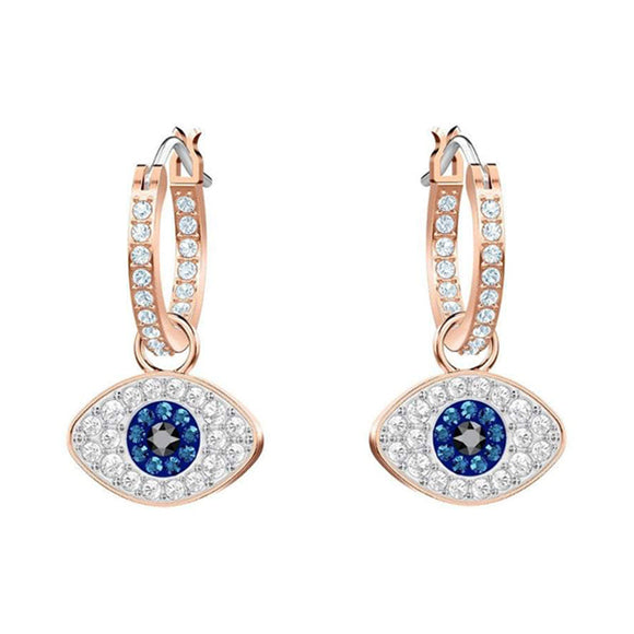 Swarovski Evil Eye Multi Coloured Hoop Earrings. 5425857.