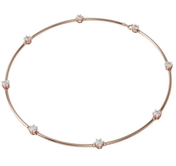 Swarovski Constella Rose Gold Tone Crystal Necklace, 5609710.