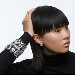 Swarovski Harmonia Cushion Cut White Crystal Mixed Metal Bracelet, 5600047.