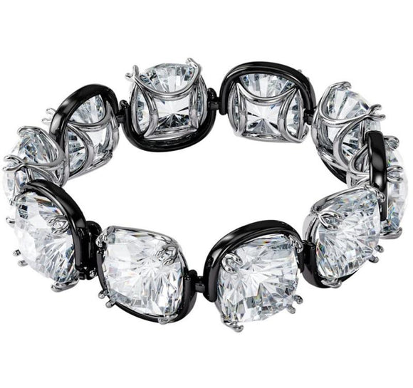 Swarovski Harmonia Cushion Cut White Crystal Mixed Metal Bracelet, 5600047.