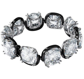 Swarovski Harmonia Cushion Cut White Crystal Mixed Metal Bracelet, 5600047.