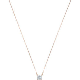 Swarovski Attract Rose Gold Plated Square Necklace, 5510698.