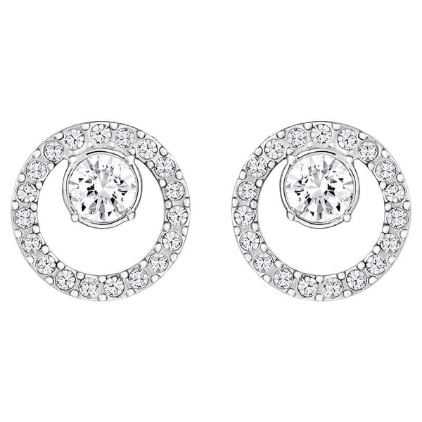 Swarovski Creativity Circle White Rhodium Plated Earrings 5201707