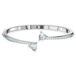 Swarovski Heart Crystal White Rhodium Bangle 5518814