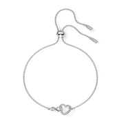 Swarovski Infinity Heart White Rhodium Plated Bracelet 5524421