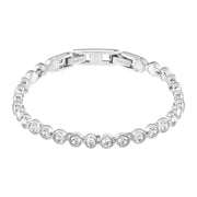 Swarovski Rhodium White Crystal Tennis Bracelet 1791305