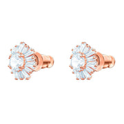 Swarovski Sunshine White Stone Rose Gold Plated Earrings 5459597