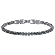 Swarovski Tennis Deluxe Crystal Grey Rhodium Plated Bracelet 5514655