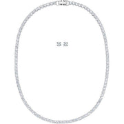 Swarovski Tennis Deluxe White Crystal Necklace and Earrings Set, 5506861
