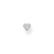 Thomas Sabo Sterling Silver Sparkling Heart Single Stud Earring, H2145-051-14