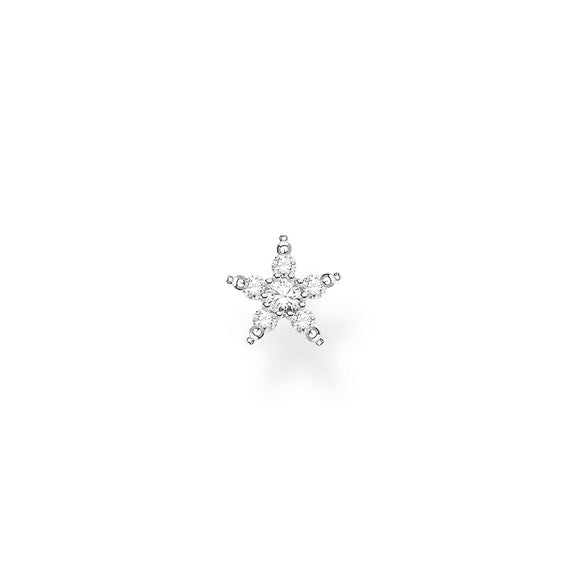 Thomas Sabo Sterling Silver Zirconia Star Single Stud Earring, H2134-051-14