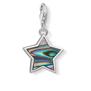Thomas Sabo Charm Club Sterling Silver Abalone Mother Of Pearl Star Charm 1533-509-7