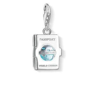 Thomas Sabo Charm Club Sterling Silver Turquoise Passport Charm 1233-007-17