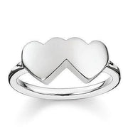 Thomas Sabo Glam And Soul Sterling Silver Hearts Ring TR2081-001-12