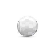 Thomas Sabo Karma Beads Sterling Silver White Jade Charm K0007-588-14
