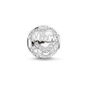 Thomas Sabo Karma Beads Sterling Silver White Zirconia Mum Charm K0190-625-14