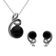 Sterling Silver Whitby Round Open Loop Top Two Piece Set