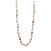 Yoko Pearls Freshwater Pearl Multi Coloured Pastel Organic Necklace D