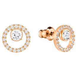Swarovski Creativity Rose Gold Plated Circle Earrings 5199827