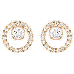 Swarovski Creativity Rose Gold Plated Circle Earrings 5199827