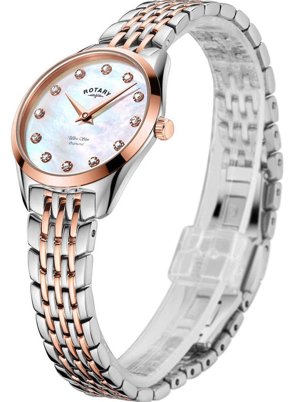 Rotary Ultra Slim Diamond Watch