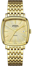Rotary Watch Gents Gold Plated Bracelet GB05308/03
