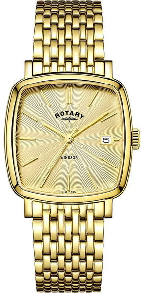Rotary Watch Gents Gold Plated Bracelet GB05308/03