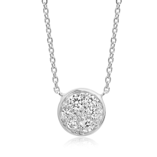 Sif Jakobs Novara Sterling Silver White Zirconia Necklace, SJ