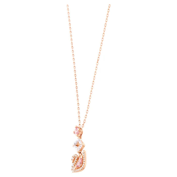 SWAROVSKI DAZZLING SWAN ROSE GOLD TONE PLATED Y NECKLACE 5473024_3
