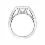 Swarovski Sparkling Dance Round Rhodium Plated Ring Size 52 D