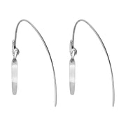 Sterling Silver Bauxite Flore Filigree Heart Drop Earrings. E2588._2