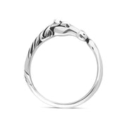Sterling Silver Horse Head And Hoof Ring, R134_3.