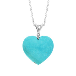 Sterling Silver Turquoise Extra Large Split Bail Necklace, P2271_XL