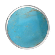 Sterling Silver Turquoise Jubilee Hallmark Collection Large Round Ring. R611_JFH._2