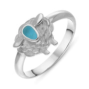 Sterling Silver Turquoise Sheep Ring, R1245.