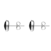 Sterling Silver Whitby Jet 8mm Round Stud Earrings E1900_2