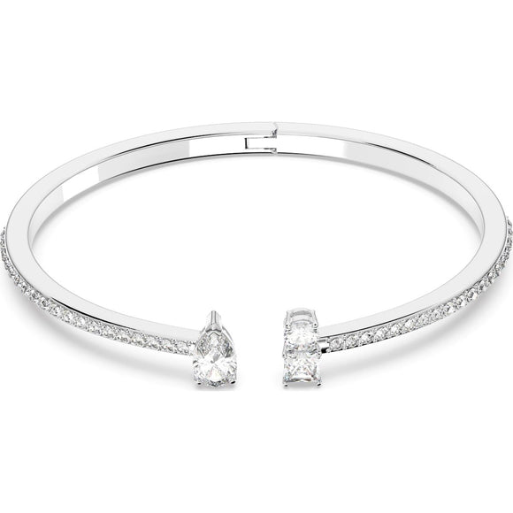 Swarovski Attract Rhodium Plated White Crystal Cuff Swarovski Attract Rhodium Plated White Crystal Cuff