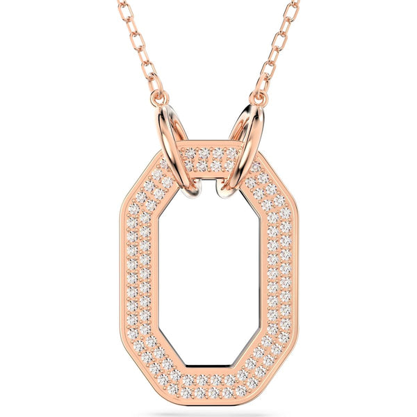Swarovski Dextera Rose Gold Tone Plated White Crystal Links Pendant, 5642389