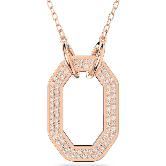 Swarovski Dextera Rose Gold Tone Plated White Crystal Links Pendant, 5642389