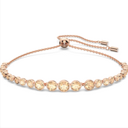 Swarovski Emily Rose Gold Tone Plated Round Pink Crystal Bracelet, 5663393