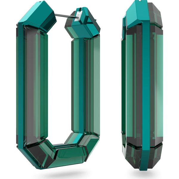 Swarovski Lucent Green Crystal Hoop Earrings, 5633953
