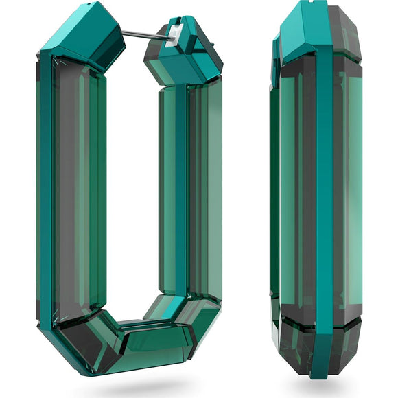 Swarovski Lucent Green Crystal Hoop Earrings, 5633953